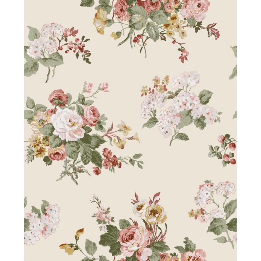 Rosemore Wallpaper Pale Sable, Laura Ashley