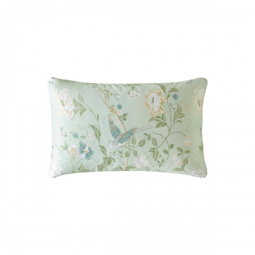 Set de cama, Summer Palace de preciosas aves y flores, sobre fondo verde, de Laura Ashley. Incluye 1 ó 2 fundas de almohada.