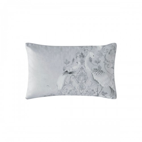 Silver toned heron bedding set by Laura Ashley. Duvet cover and 1 or 2 pillowcases.