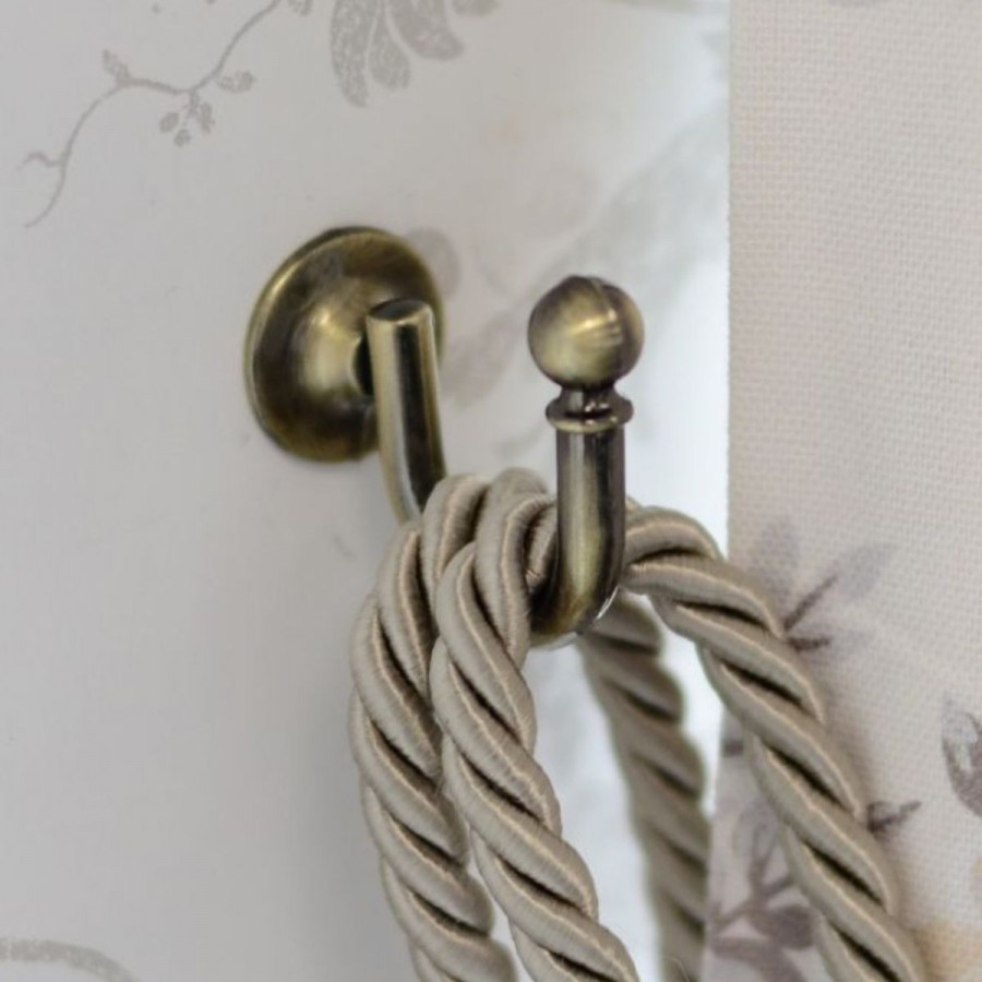 Buy Laura Ashley Antique Brass Vivien Glass Double Hook from Next