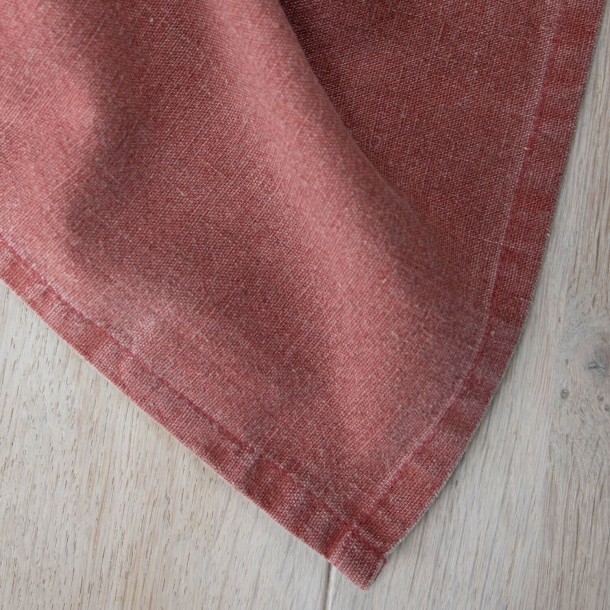 Mantel Daniela rojo a rayas. 140x240 cm. Colección textil Kitchen Linen. Laura Ashley