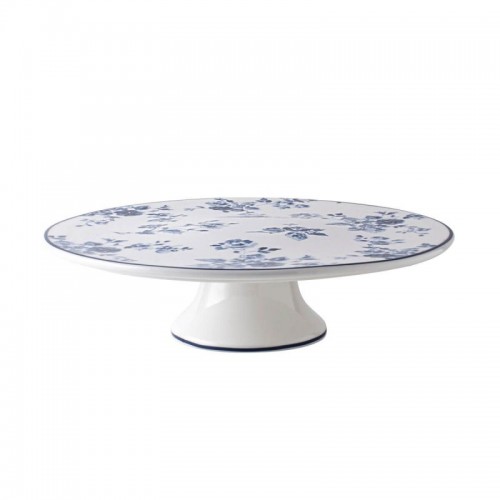Porcelain cake stand, China Rose blue. Blueprint Collection, Laura Ashley. Base, diameter 30 cm. In a gift box.