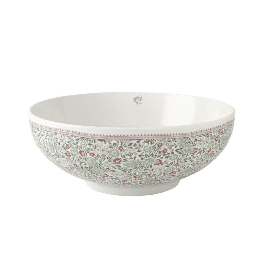 Vintage Wild Clematis Collection, Laura Ashley. Salad bowl 23 cm. Gift box. Dishwasher safe.