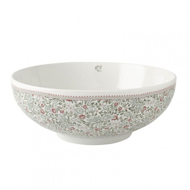 Vintage Wild Clematis Collection, Laura Ashley. Salad bowl 23 cm. Gift box. Dishwasher safe.