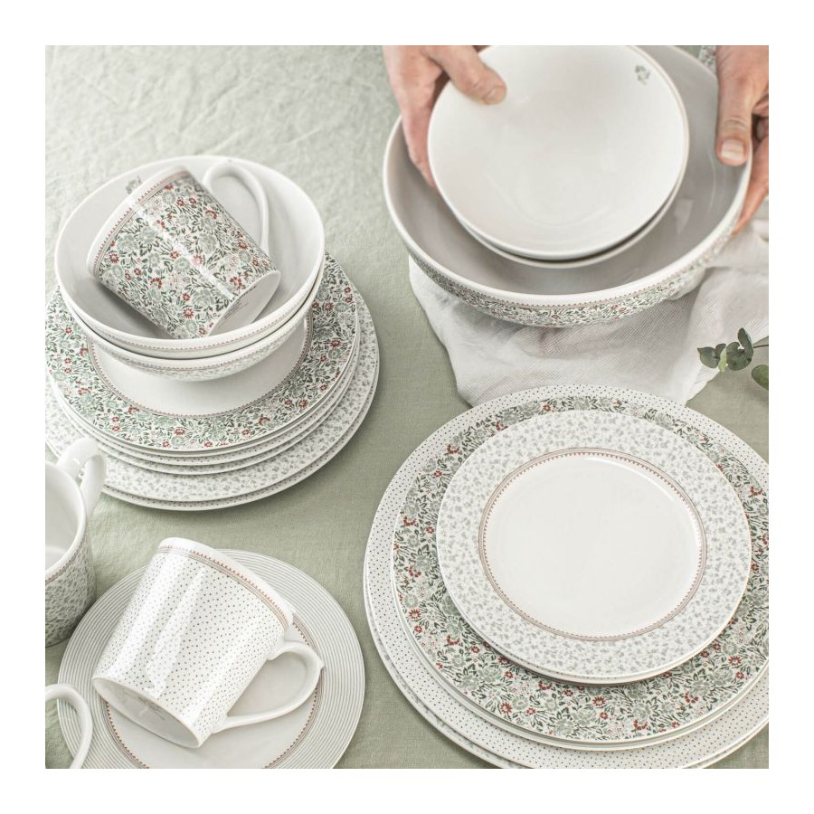 Wild Clematis 16 Piece Tableware Set, Laura Ashley