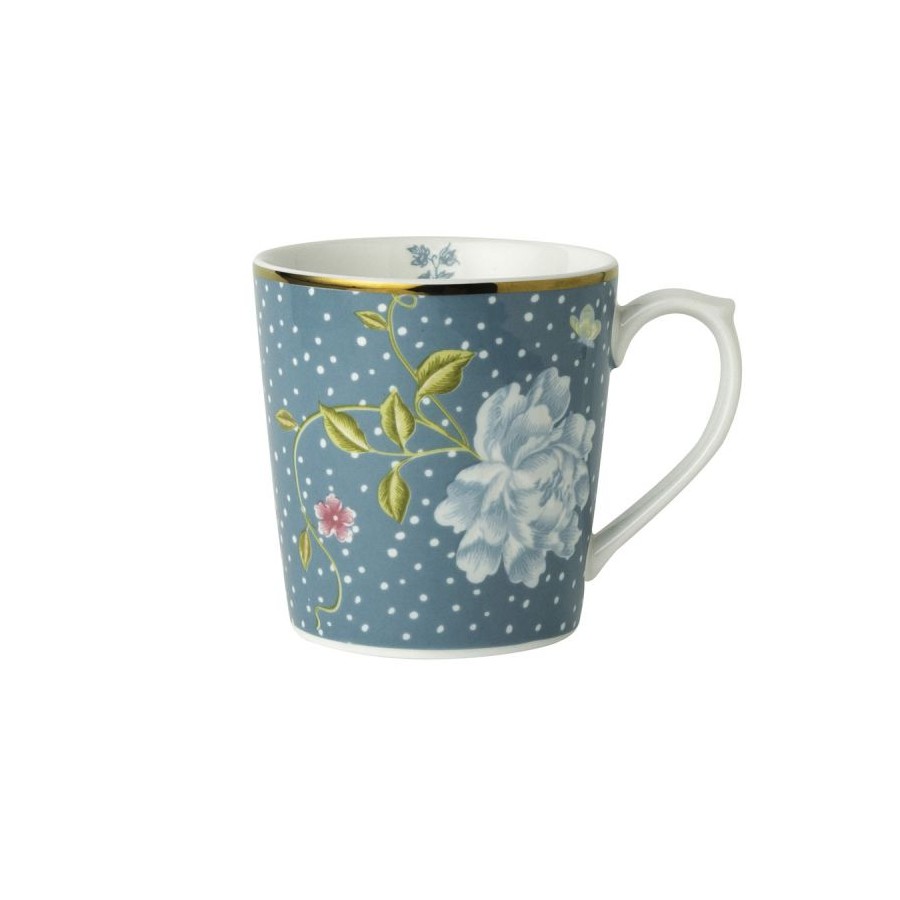 Taza mini mug azul mar Heritage, Laura Ashley. Capacidad 24 cl. Hecha de porcelana. Apta para lavavajillas.