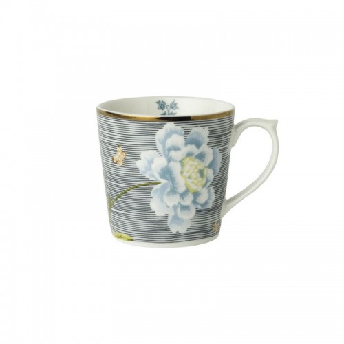 Taza mini mug azul noche rayas Heritage, Laura Ashley. Capacidad 24 cl. Hecha de porcelana. Apta para lavavajillas.