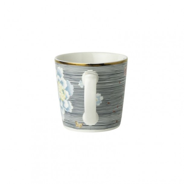 Taza mini mug azul noche rayas Heritage, Laura Ashley. Capacidad 24 cl. Hecha de porcelana. Apta para lavavajillas.