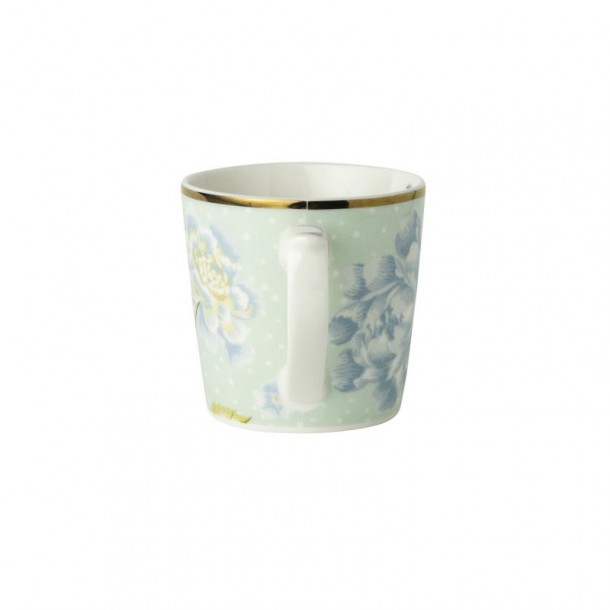 Laura Ashley mint Heritage mini mug. Capacity 24cl. Made of porcelain. Dishwasher safe.