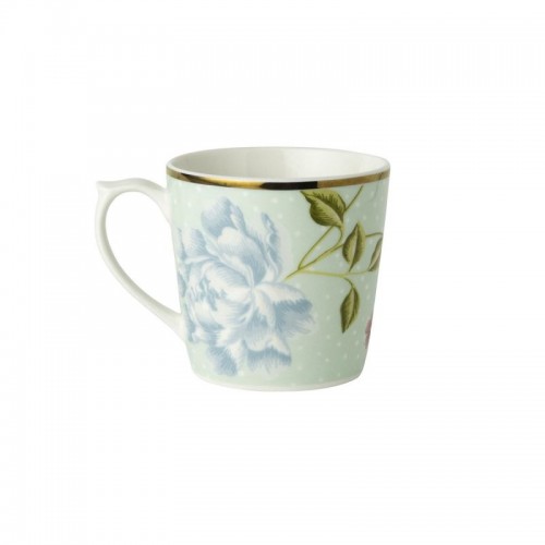 Laura Ashley mint Heritage mini mug. Capacity 24cl. Made of porcelain. Dishwasher safe.