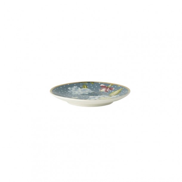 Heritage sea blue saucer, Laura Ashley. Diameter 12 cm. Made of porcelain. Dishwasher safe.