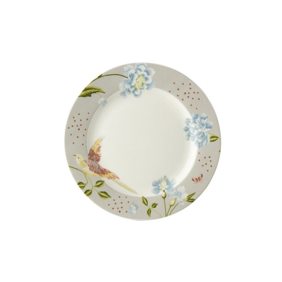 Laura Ashley Stone Heritage Dessert Plate. Diameter 18 cm. Made of porcelain. Dishwasher safe.