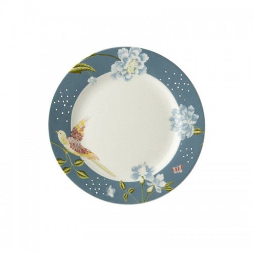 Laura Ashley Sea Blue Heritage Dessert Plate. Diameter 18 cm. Made of porcelain. Dishwasher safe.