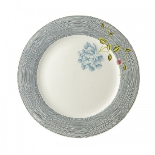 Heritage night blue striped dinner plate, Laura Ashley. Diameter 20 cm. Made of porcelain. Dishwasher safe.