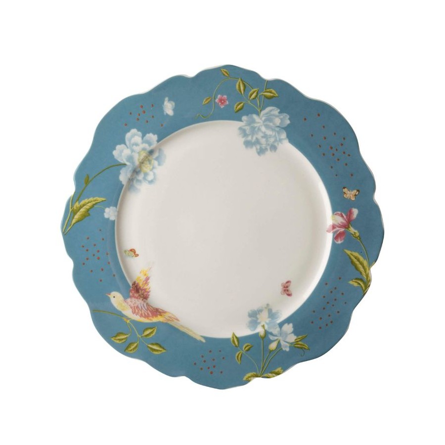 Irregular Seaspray Candy plate with Elveden print. Heritage Collection, Laura Ashley. Dishwasher safe. Diameter 24.5cm