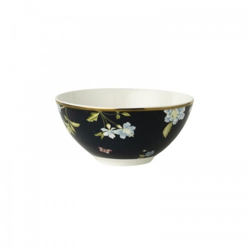 Small midnight blue Heritage bowl, Laura Ashley. Capacity 42cl. Made of porcelain. Dishwasher safe.