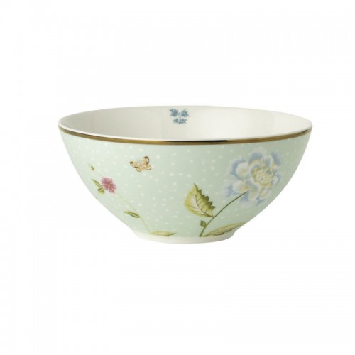 The Heritage mint bowl, Laura Ashley. Capacity 80cl. Made of porcelain. Dishwasher safe.