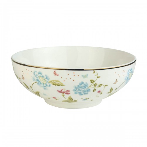 Large white Elveden bowl, Laura Ashley. Diameter 23 cm. Made of porcelain and dishwasher safe.