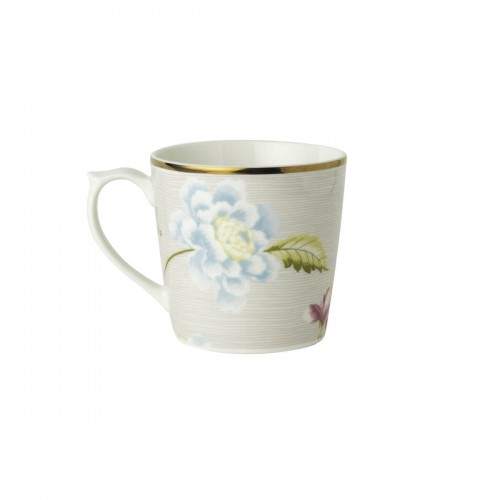 Striped stone mini mug. Heritage Collection, Laura Ashley. 24 cl capacity, porcelain and dishwasher safe.