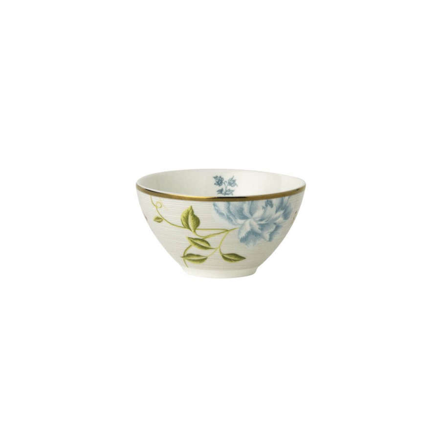 Mini striped stone bowl. Heritage Collection, Laura Ashley. 15 cl capacity, made of porcelain and dishwasher safe.