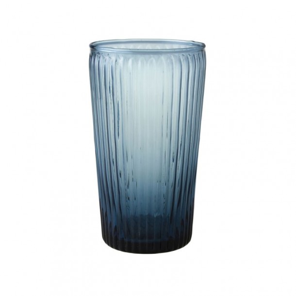 Vaso de cristal azul 46 cl. Colección Blueprint. Inspirado en las primeras impresiones de Laura Ashley.