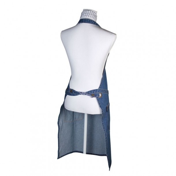 Sweet Allysum Blueprint Apron, Laura Ashley. 2 practical pockets. Includes matching scarf.