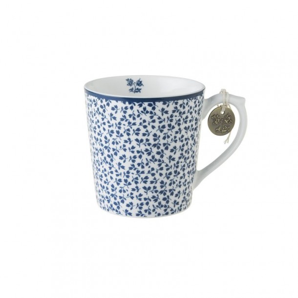 Large Floris mug 54 cl, combinable with a matching plate from the Blueprint collection, by Laura Ashley.
