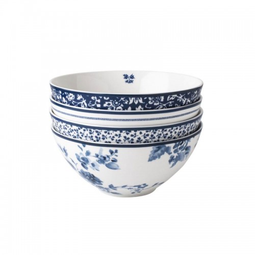 Set of 4 assorted bowls 16 cm, 80 cl. In a gift box. Blueprint Collection, Laura Ashley.