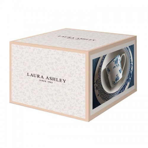 Set of 4 Sweet Allysum bowls 16 cm, 80 cl. In a gift box. Blueprint Collection, Laura Ashley.
