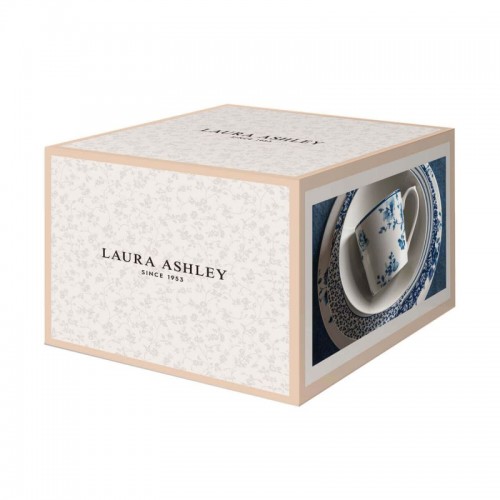 Set of 4 Floris bowls 16 cm, 80 cl. In a gift box. Blueprint Collection, Laura Ashley.