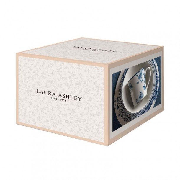 Set of 4 Floris bowls 16 cm, 80 cl. In a gift box. Blueprint Collection, Laura Ashley.