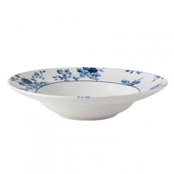 China Rose Deep Plate. Blueprint Collection, by Laura Ashley. Timeless blue and white designs.