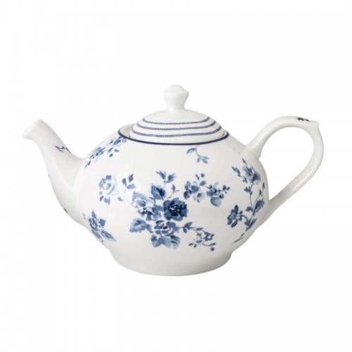 1.6 liter China Rose stamped teapot, in a gift box. Blueprint Collection, by Laura Ashley.
