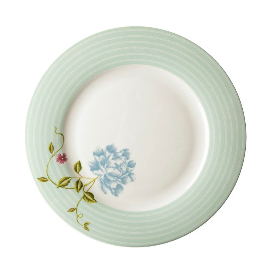 Mint green Candy plate, Elveden design, 1988. Diam. 26 cm. Heritage Collection, Laura Ashley. Perfect to combine.
