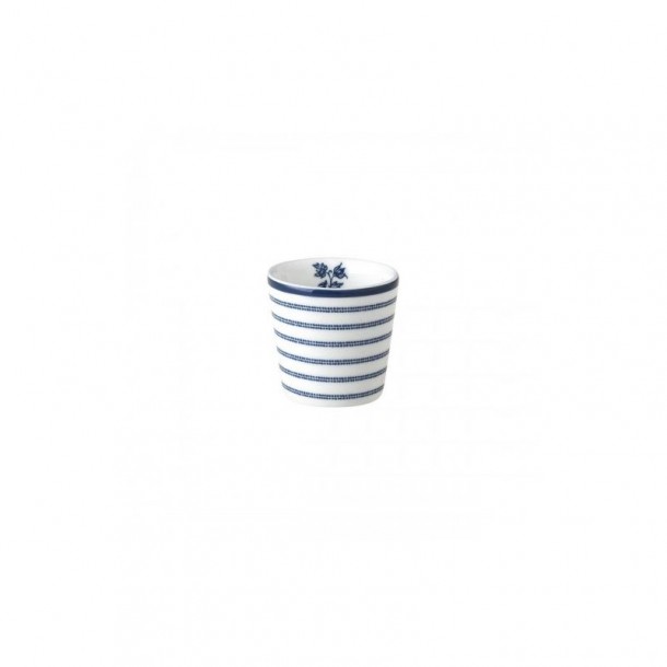 Egg cup with Candy Stripe print. Combine it with the rest of the Blueprint collection, by Laura Ashley.