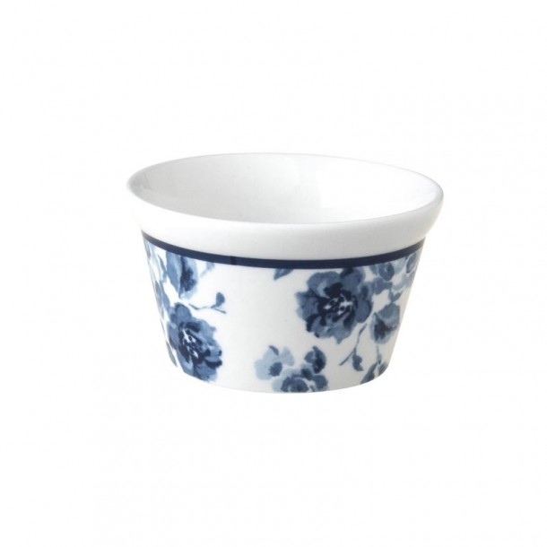 Small China Rose bowl 9 cm, for oven. Ideal for quiches, souffles and cakes. Blueprint Collection, Laura Ashley.