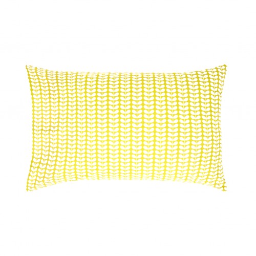 Set de cama Orla Kiely. Diseño luminoso Tiny Stem, en un estimulante tono amarillo.